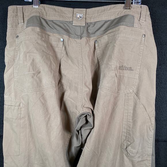 Kuhl Mens Pants Tan Patent Pending Straight Leg Hiking Outdoor Stretch 38x32 - Picture 12 of 16